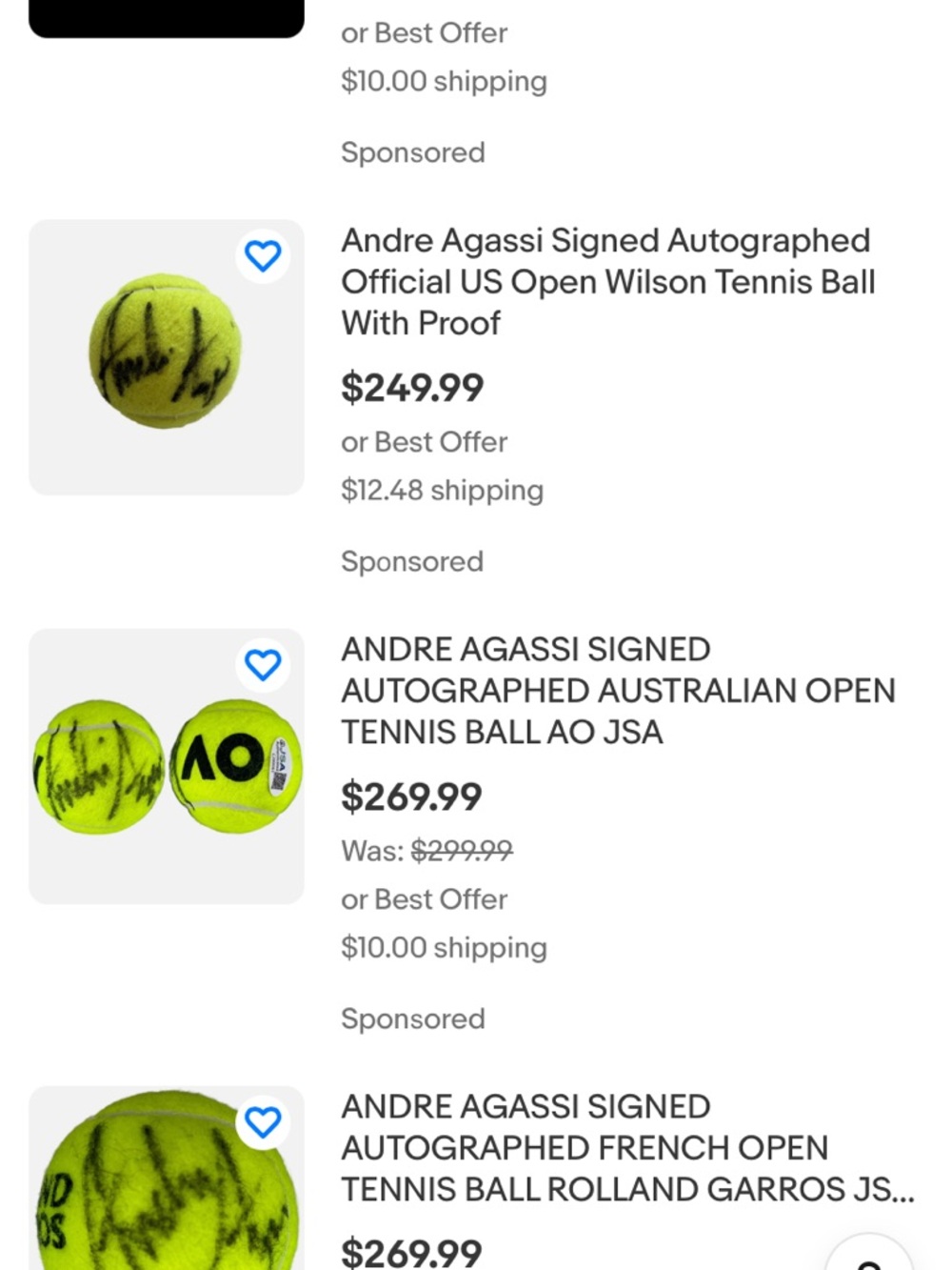 Andre Agassi Autographed Signed Tennis Ball Memorabilia - Picture 4 of 4